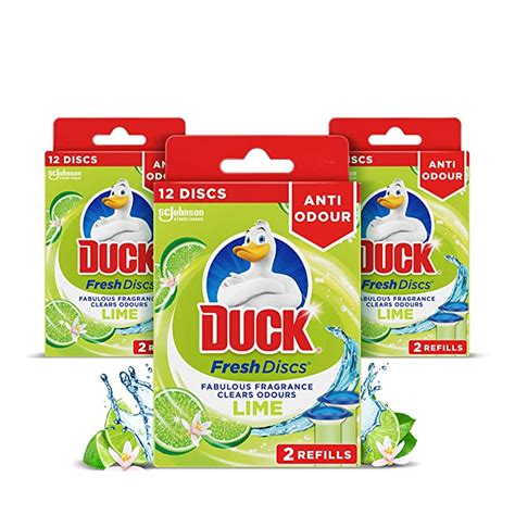 buy duck fresh disc refills toilet cleaner 5 in 1 odour eliminator and rim block for limescale