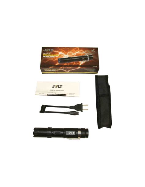 Jolt Rechargeable Tactical Stun Gun Flashlight 75 Million Volts