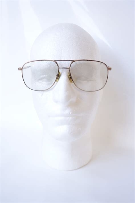 1980s gold wire frame aviator glasses mens metal avaitor etsy