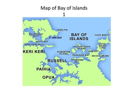 Ppt Map Of Bay Of Islands 1 Powerpoint Presentation Free Download