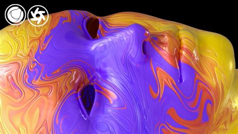 Animated Fluid Paint Texture Inside Cinema 4d Using Octane Youtube