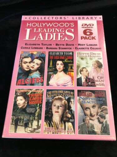 Hollywoods Leading Ladies 6 Dvd Set Taylor Davis Lamarr Lombard Stanwyck 89218051899 Ebay