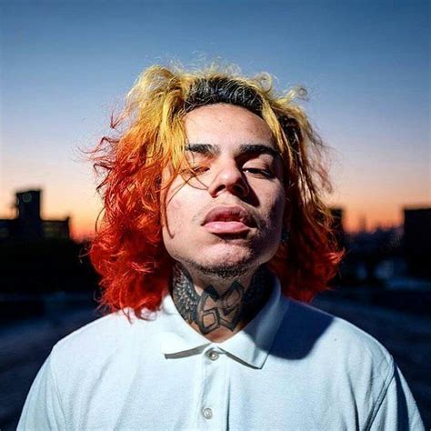 6ix9ine Rainbow Hair