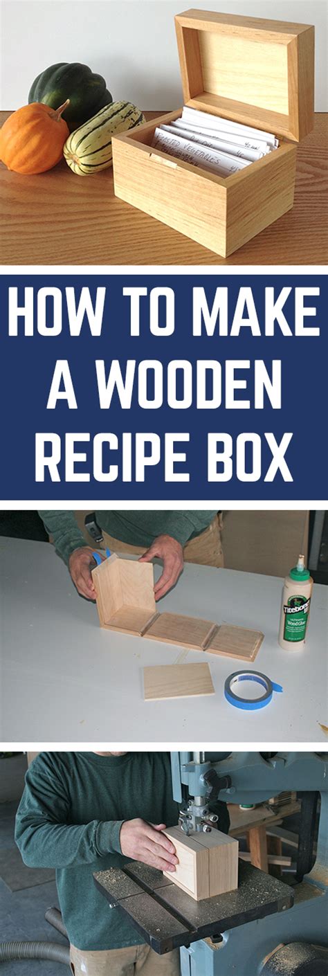 How to Make a Recipe Box | Recipe box wooden, Woodworking box