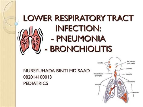 Lower Respiratory Tract Infection Pneumonia Ppt