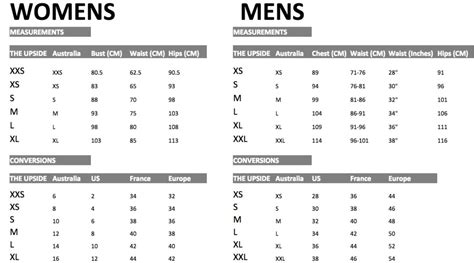 Mens Suits Size Chart Australian Mens Clothing Size Conversion
