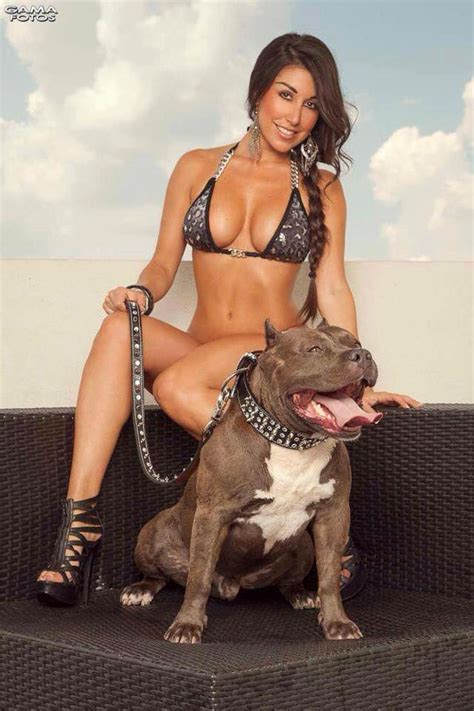 Pin On Pit Bull And Sexy Ladies