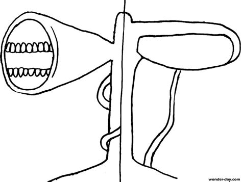 Coloriages Siren Head à imprimer gratuitement  WONDER DAY — Coloriages