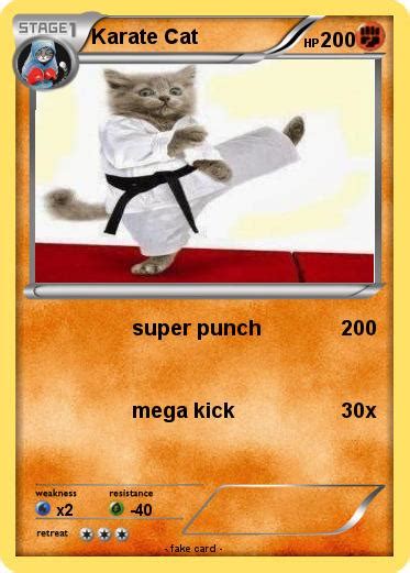 With ralph macchio, pat morita, elisabeth shue, martin kove. Pokémon Karate Cat 41 41 - super punch - My Pokemon Card