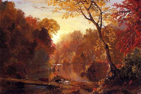 Autumn In North America By Frederic Edwin Church Print Or Oil Painting