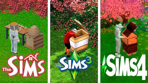 ♦ Sims 1 Sims 3 Sims 4 Beekeeping Evolution Youtube
