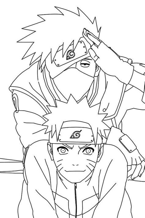 Naruto vs sasuke anime coloring page is an important part of big archive of coloring pages.try to use different colors, make picture naruto anime original! Naruto And Kakashi Coloring Pages For Kids #g5S ...