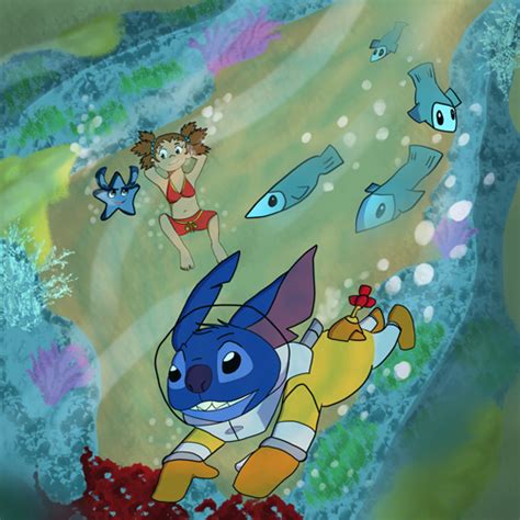 Commission Stitch Under The Sea By Happyaggro On Deviantart