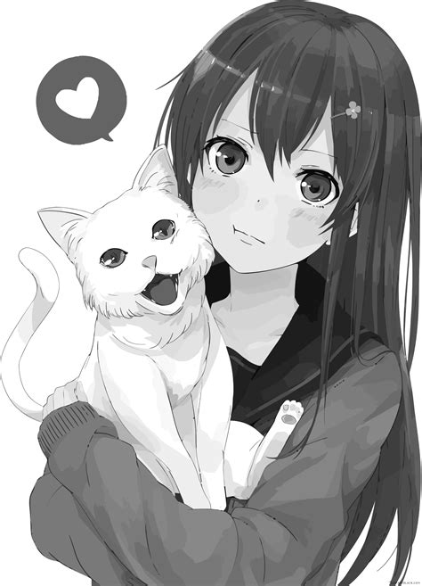 Transparent Anime Cat Girl