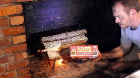 How To Clean Your Chimney Testing A Creosote Log Youtube