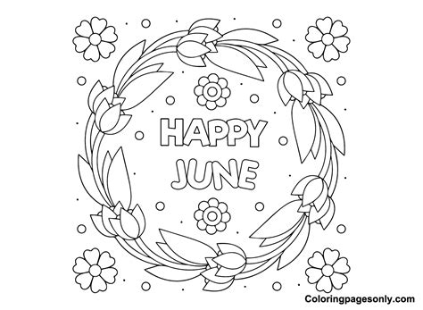 June Coloring Pages Free Printable Coloring Pages