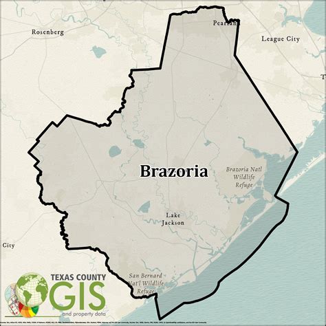 Brazoria County Shapefile And Property Data Texas County Gis Data