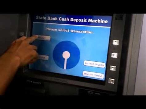 Cash deposit machines are available in bank branches or at atm outlets. How To Deposit Cash easily in SBI Cash Deposit Machine ...