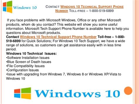 Call Microsoft Windows 10 Support Everoffshore