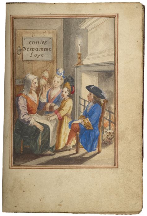 Contes De Ma Mère Loye Manuscript France 1695 Literary And