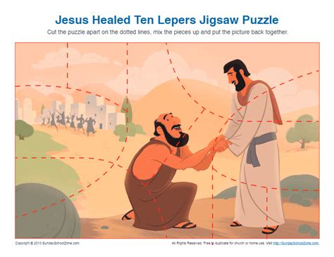 Jesus Healed Ten Lepers Jigsaw Puzzle Jesus Heals Ten Lepers Bible