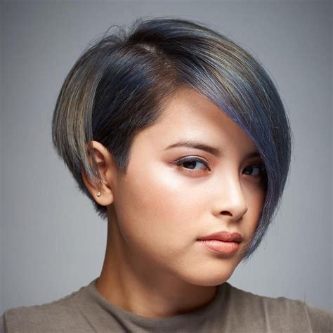 19 Bob Cut With Bangs For Chubby Face Short Hairstyle Trends The