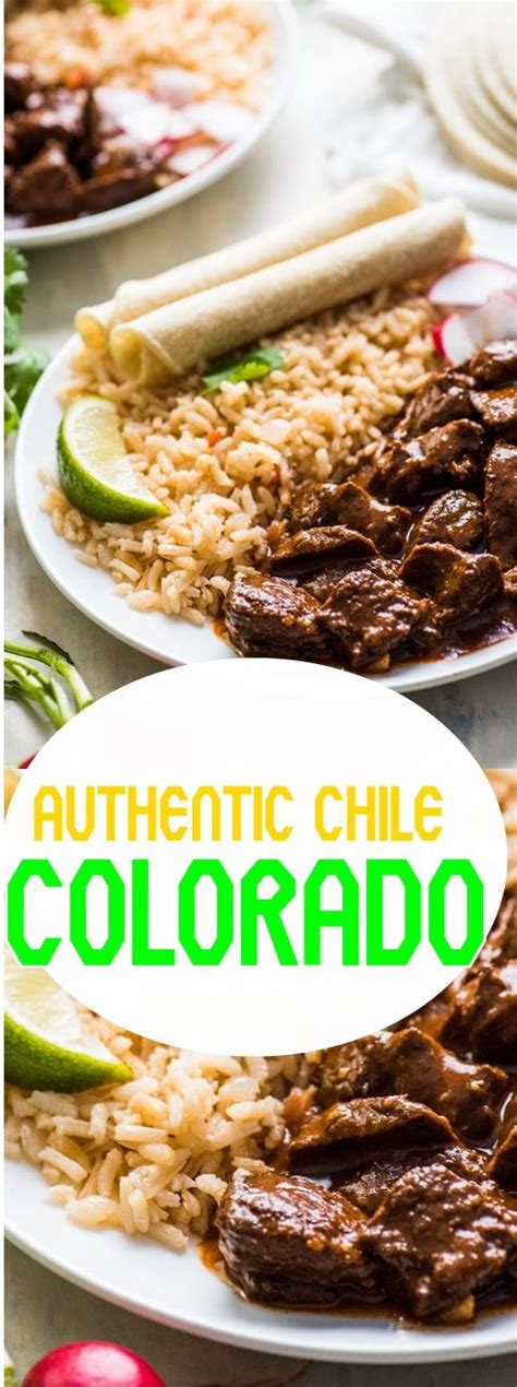 This chile colorado recipe is no different. AUTHENTIC CHILE COLORADO | Mexican breakfast recipes, Beef ...