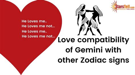 Love Compatibility Of Gemini With Other Zodiac Signs Starstell