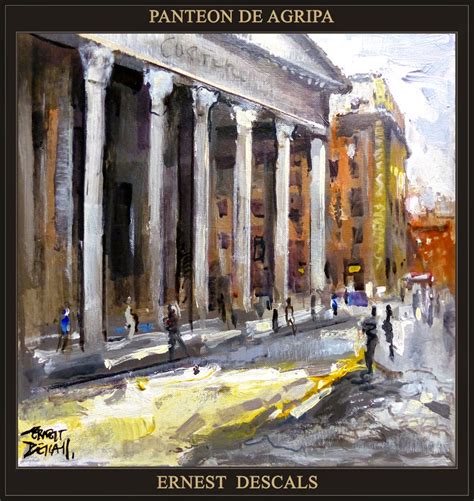 Ernest Descals Artista Pintor Roma Pintura Caff Greco Panteon De