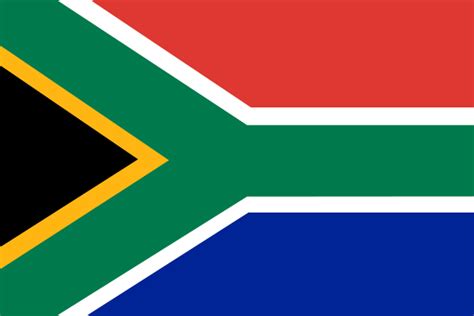 The used colors in the flag are blue, green, red, yellow, white, black. Flag of South Africa | Britannica.com