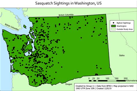 26 Map Of Bigfoot Sightings Maps Online For You