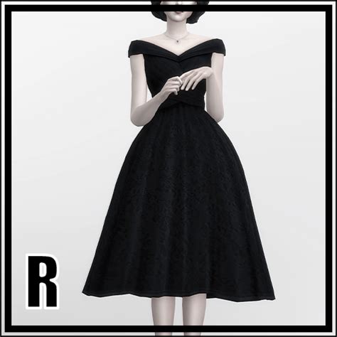 Fascienne Ball Dress Black Couture The Sims 4 Create A Sim Curseforge