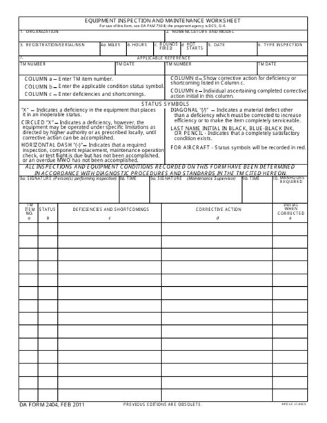 Da Form 2404 Fill Out Sign Online And Download Fillable Pdf