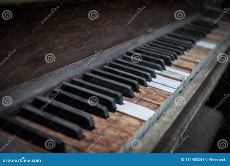 Closeup Shot Of A Wooden Piano Keys Stock Image Image Of Design Jazz