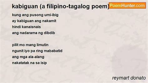 Tagalog Poems