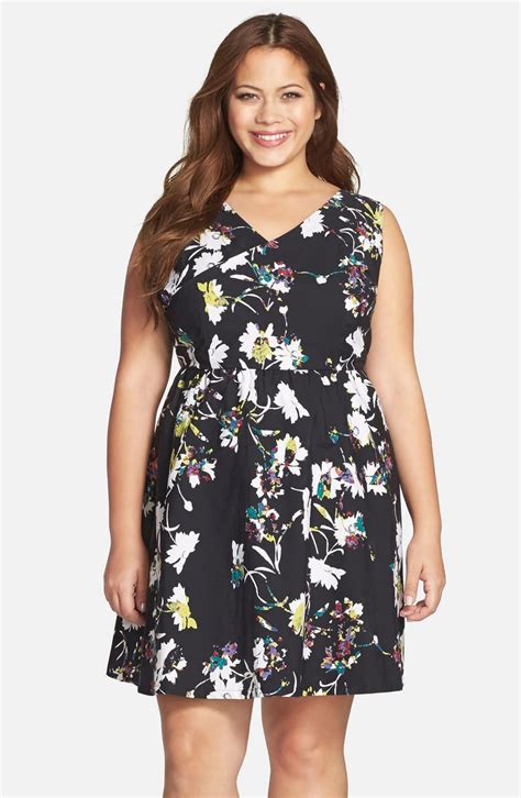 Jessica Simpson Lillian Fit And Flare Sundress Plus Size Nordstrom