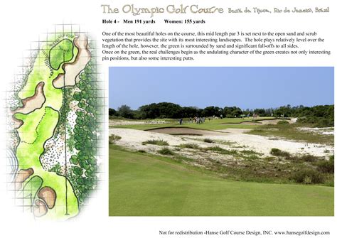 The rio de janeiro olympic golf course is a new venue built for the golf tournaments of the 2016 summer olympics, within the marapendi natur. The Olympic Golf Course - Hanse Golf Course Design