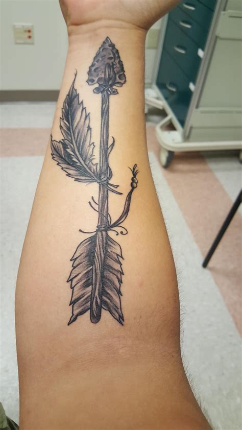 Tattoos were common in native america and chiefs used to wear them with pride. First tattoo. Native American arrow by Donie at Iron Rose ...