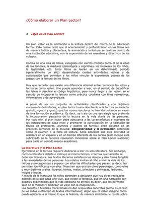 Es una oportunidad muy valiosa para elaborar un análisis tranquilo del modo en que se piensa administrar y operar y como cumplir con el plan maestro relacionado con la. Calaméo - Cómo elaborar un Plan Lector