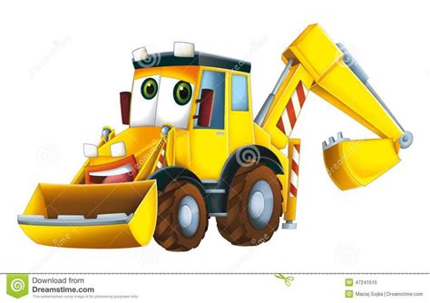 Cartoon Excavator Royalty Free Stock Photo With Images