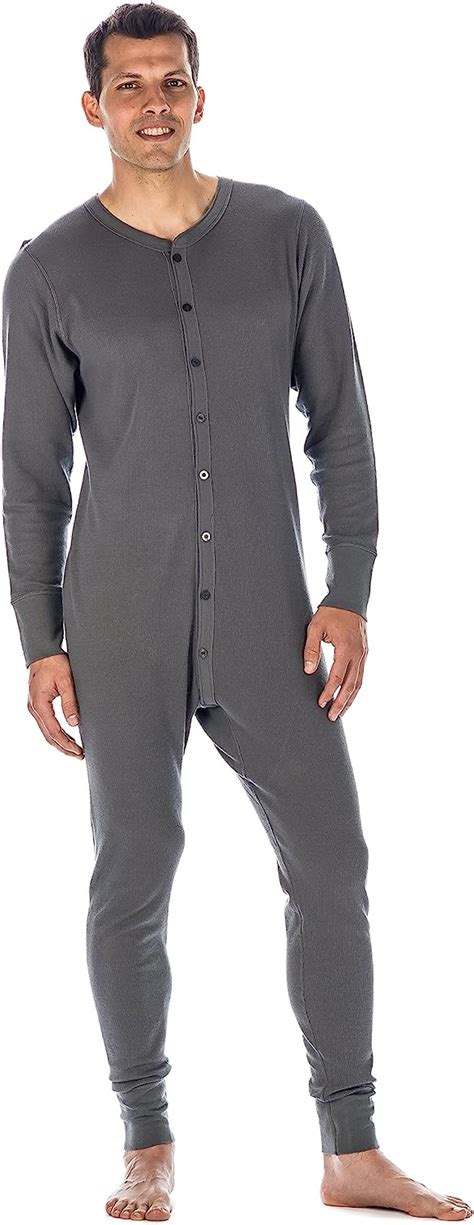 Buy Noble Mount Mens Union Suit Waffle Knit Thermal Mens Onesie