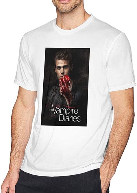 Vjsdiud The Vampire Diaries T Shirt Men Shirt Cotton Short Sleeve