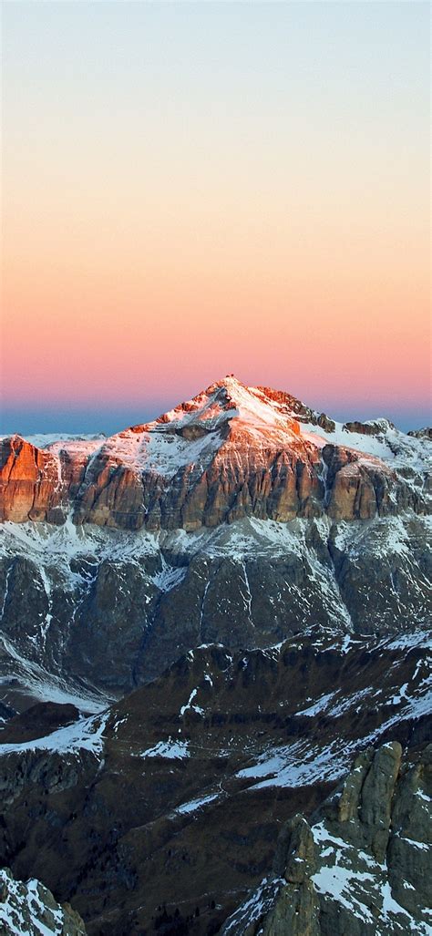 Glacier Mountains Wallpaper 4k Alpenglow Snow Covered