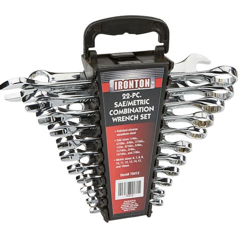 Ironton Saemetric Combination Wrench Set — 22 Pc Northern Tool