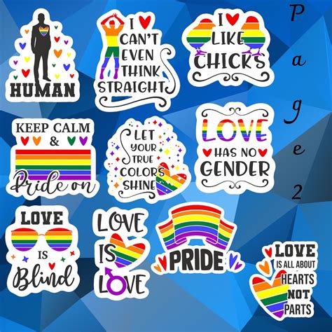 25 Pcs Large Gay Pride Sticker Bomb Pack Lgbtq And Pride Etsy