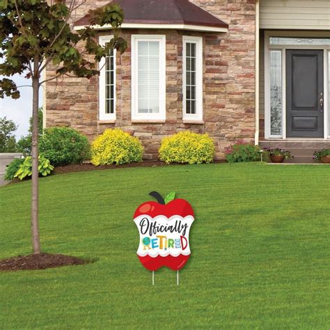 Fred Meyer Big Dot Of Happiness Teacher Retirement Outdoor Lawn