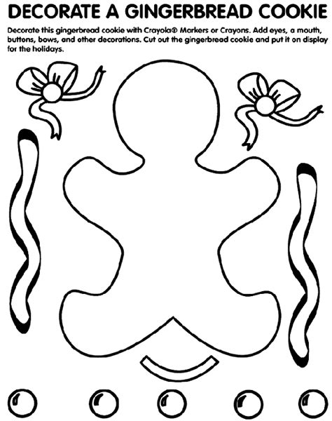 You might also be interested in coloring pages from advent category. Decorate a Gingerbread Cookie Coloring Page | crayola.com