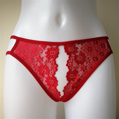 sexy women s floral lace open front thong t back underwear panties ebay