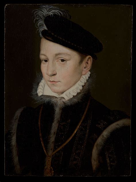 Style Of François Clouet Charles Ix 15501574 King Of France The
