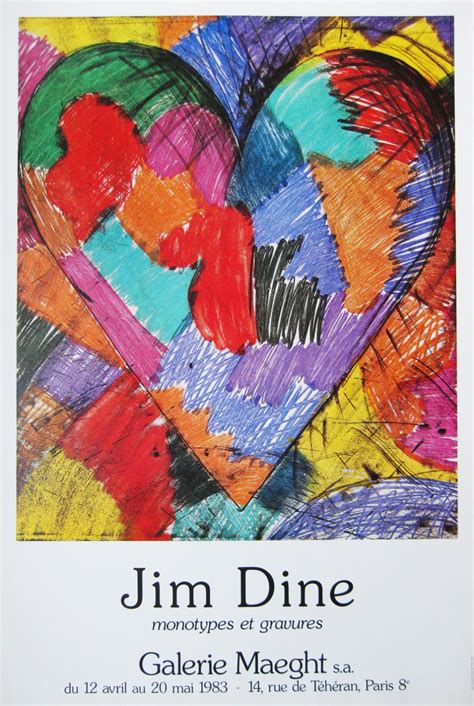 Jim Dine Heart Original Ausstellungsposter Etsy